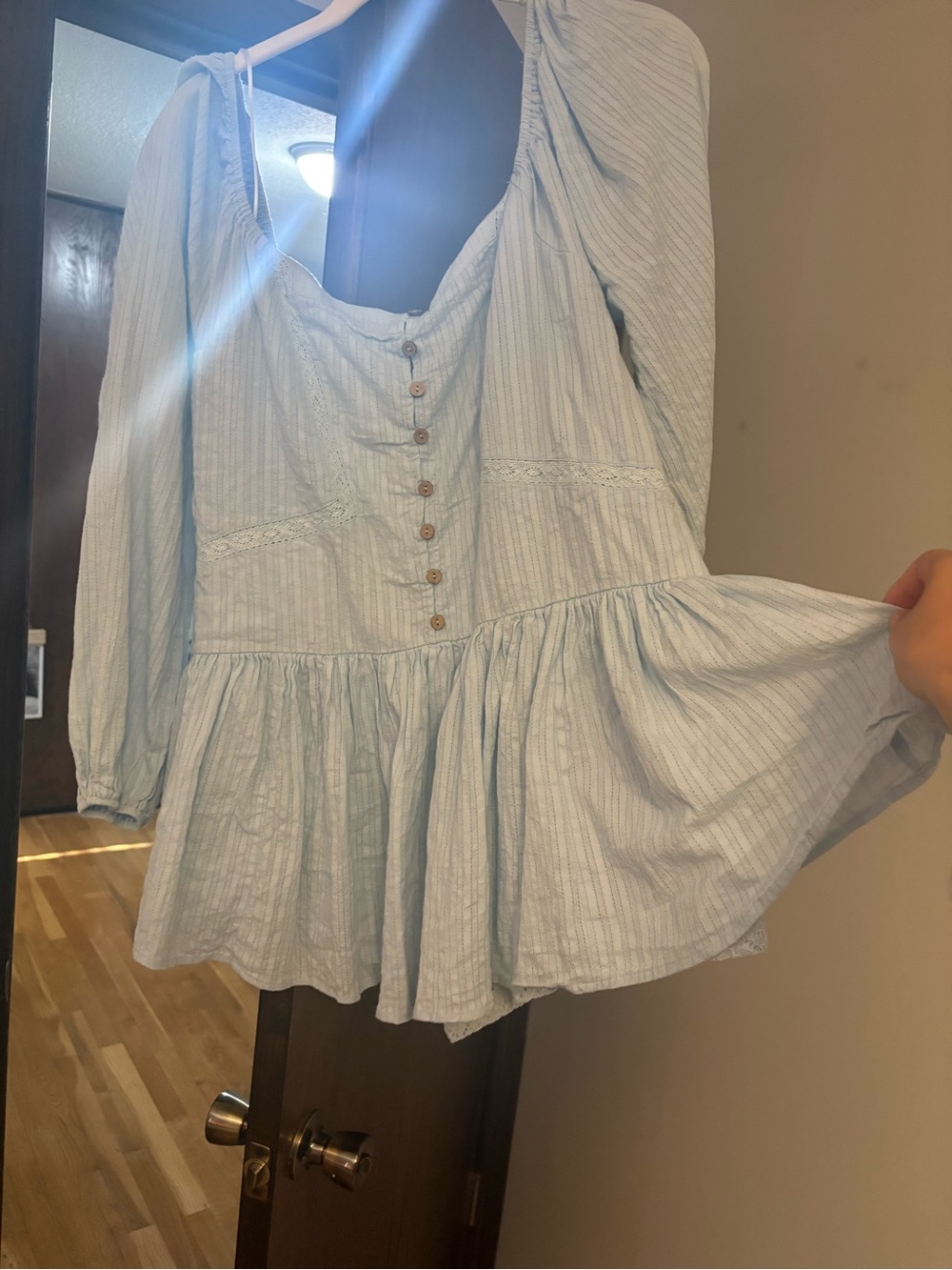 Blue adorable romper. Never worn